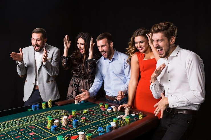 Meja baccarat Yggdrasil dengan panel chat dan statistik permainan